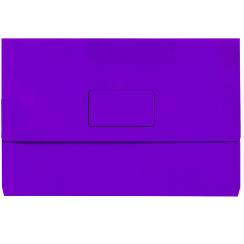 Marbig A3 Slimpick Document Wallet File Folder - Purple