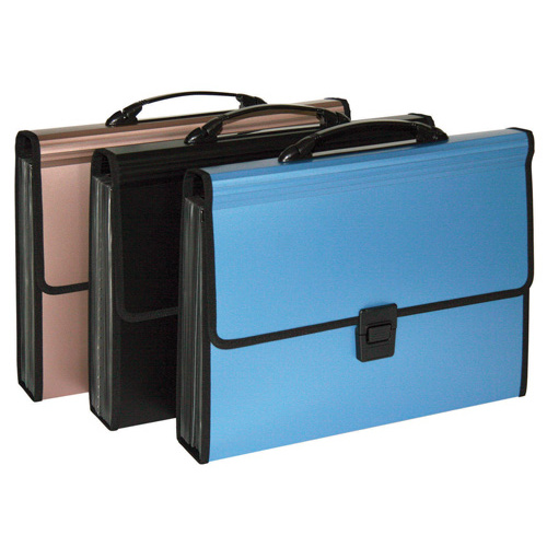 Sovereign Heavy Duty Expanding Case File 26 Pocket With Handle - Assorted Colours