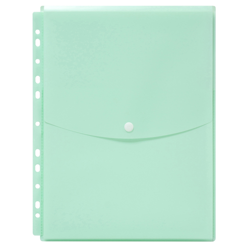 Marbig A4 Binder Wallet Top Open Pastel Green- 12 Pack