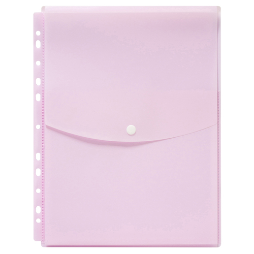 Marbig A4 Binder Wallet Top Open Pastel Pink - 12 Pack