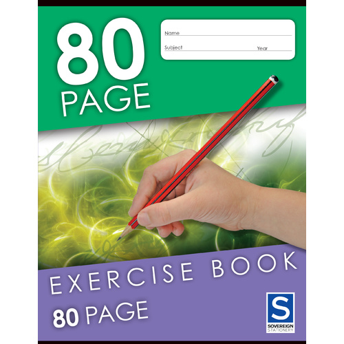 GNS Exercise Book 225x175mm 8mm Ruled 80 Page - 10 Pack