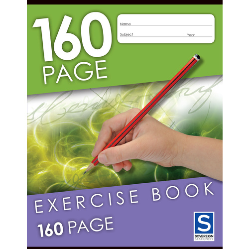 GNS Exercise Book 225x175mm 8mm Ruled 160 Page - 10 Pack