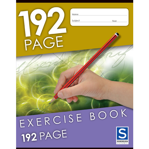 GNS Exercise Book 225x175mm 8mm Ruled 192 Page - 5 Pack