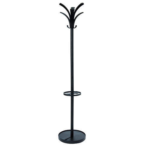 Alba Brio Coat Rack Hat Rack & Umbrella Stand 38cm x170cm PMBRION - Black