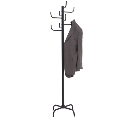 Jastek Coat Rack Hat Rack 8 Hook Steel With Black Powder Coat - 0322000