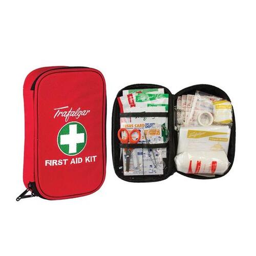 Trafalgar Vehicle First Aid Kits - Vehicle Low Risk First Aid Kit Soft Case - Red