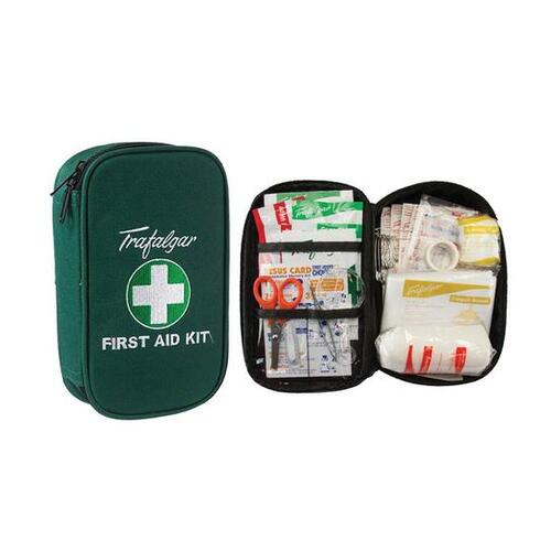 Trafalgar Vehicle First Aid Kits - Vehicle Low Risk First Aid Kit Soft Case - Green