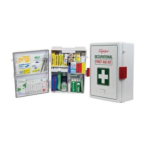 Trafalgar National Workplace First Aid Kits - Wall Mount Plastic Case