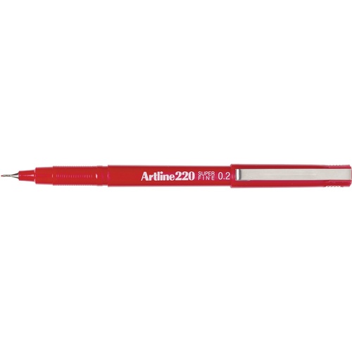 Artline Marker 220 Superfine Point 0.2mm Pen Red