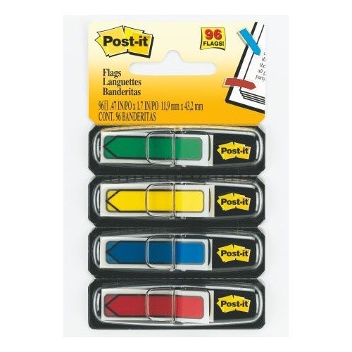 Post- It Flags 684-ARR3 Arrow Assorted 4 Colours - 96 Pack