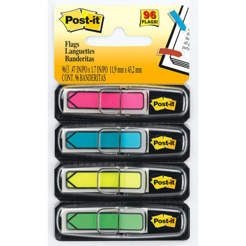 Post- It Flags 684-ARR4 Arrow Assorted Bright Colours - 96 Pack