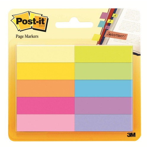 Post-it Page Markers 670-10AB Sticky Notes - Assorted