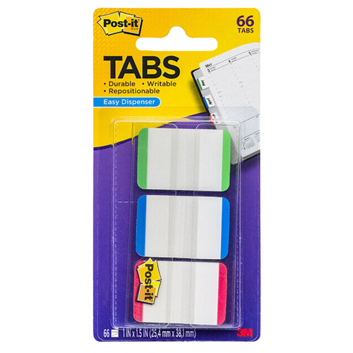 Post It Flags 686L-GBR Durable Index Tabs - Assorted Colours