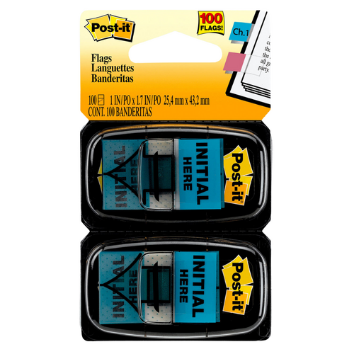 Post it Flags 680-IH2 Initial Here - 100 Pack