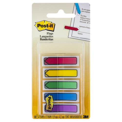 Post It Flags 684-ARR1 Arrows Assorted Colours