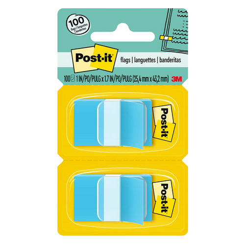 Post It Flags 680-BE2 Twin Pack 100 Flags - Blue