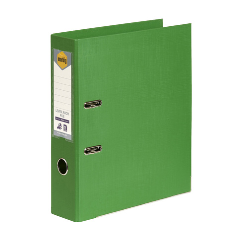 Marbig A4 Lever Arch File PE Linen - Green