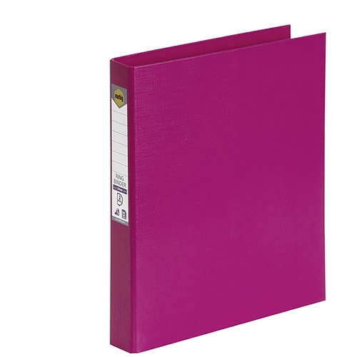 Marbig Binder Folder A4 2 D-Ring 25mm - Pink