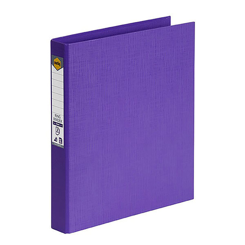 Marbig Binder Folder A4 2 D-Ring 25mm - Purple