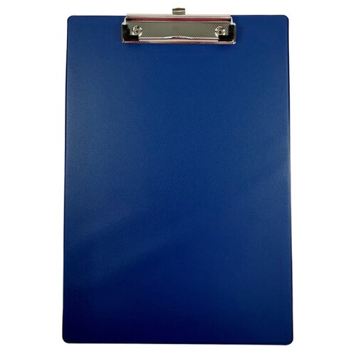 A4 Clipboard Clip Folder PVC 71392 - Blue
