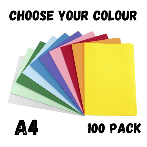 Avery A4 Manilla Folder 100 Pack - Choose Your Colour