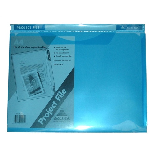 Colby A4 Project Presentation File Durable 152A 10 Pack - Blue
