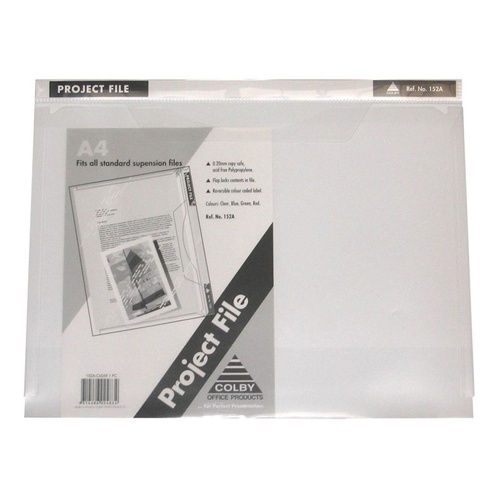 Colby A4 Project Presentation File Durable 152A 10 Pack - Clear