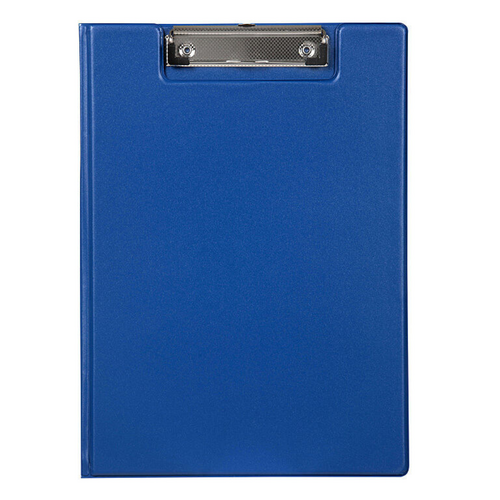Marbig A4 Clipboard Clipfolder PVC Durable With Metal Clip 4300001 - BLUE