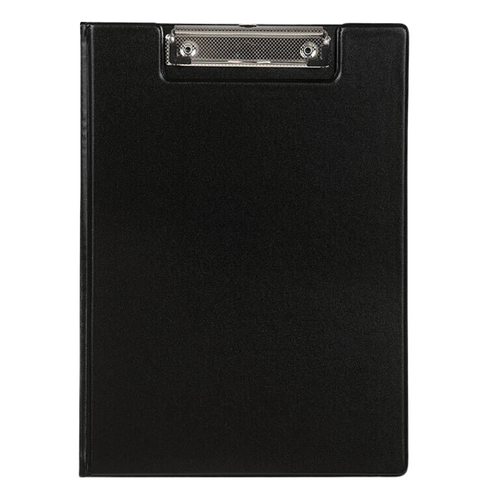 Marbig A4 Clipboard Clipfolder PVC Durable With Metal Clip 4300002 - BLACK