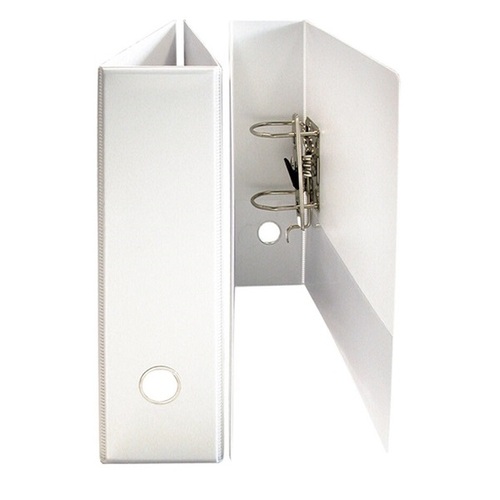 Bantex A4 Insert Lever Arch 70mm with Finger Pull White