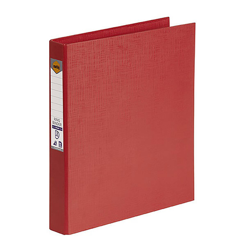 Marbig Binder Folder A4 2 D-Ring 25mm - Red