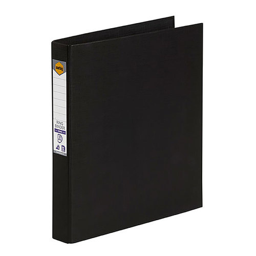 Marbig Binder Folder A4 2 D-Ring 25mm - Black