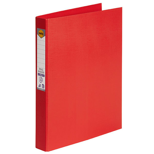 Marbig Binder Folder A4 3 D-Ring 25mm - Red
