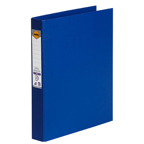 Marbig Binder Folder A4 4 D-Ring 25mm - Blue