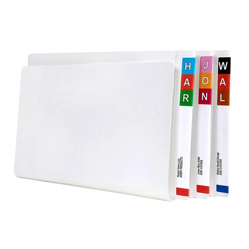 Avery White Foolscap Shelf Lateral File with Tubeclip - 50 Pack