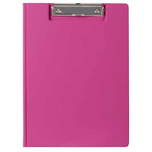 Marbig A4 Clipboard Clipfolder PVC Durable With Metal Clip - PINK