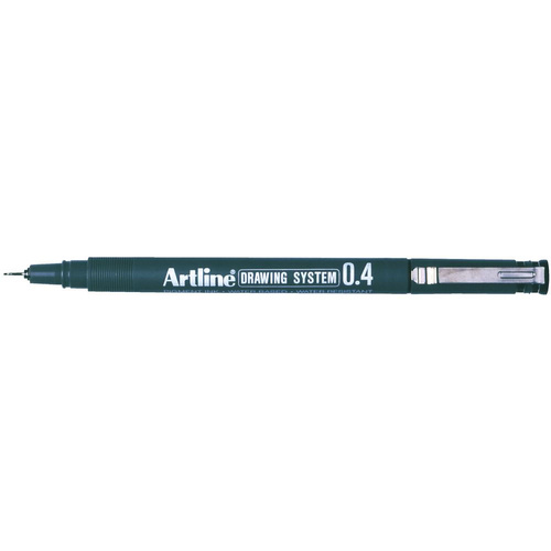 Artline 234 Drawing System Pen 0.4mm BLACK 123401 - 12 Pack