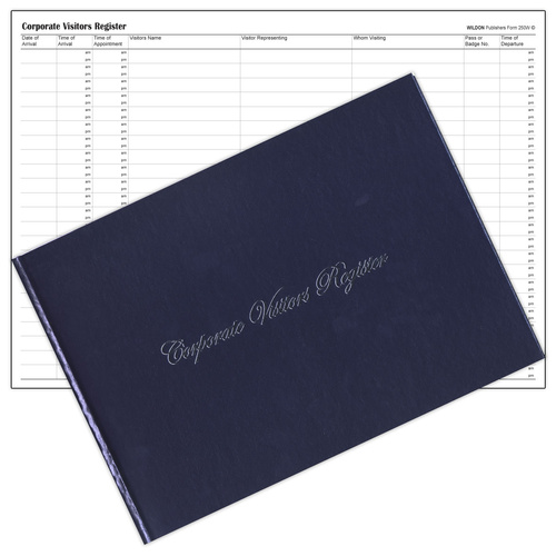 Wildon 250W Corporate Visitors Book 56 Pages
