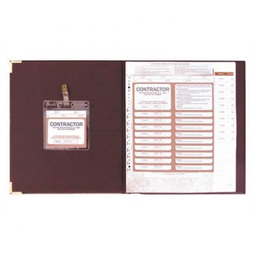Zions Systems Contractors Pass Register, Security Format Register Kit