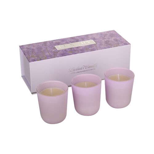 Luxury Candles 55g Set Of 3 - Lavender