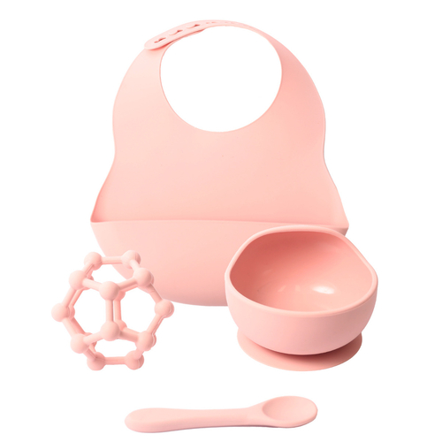 Baby Pink Dinner Set Gift Boxed Silicone
