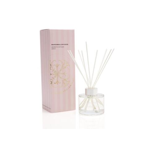 Aromabotanical Glass Aromatic Diffuser 200ml - Marshmallow Rose