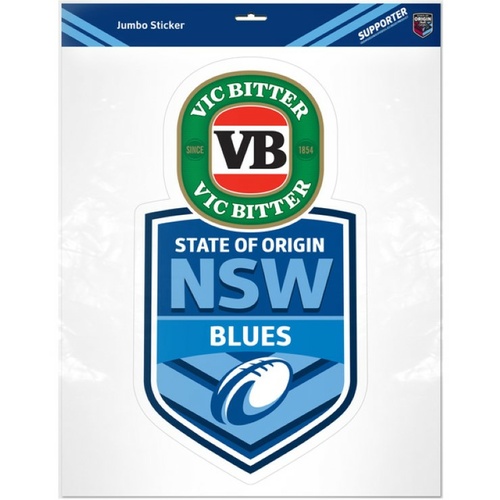 State Of Origin NSW Jumbo Sticker Blues