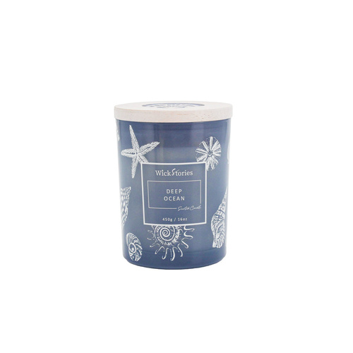 Wick2Ware Soy Candle Jar 450g - Deep Ocean