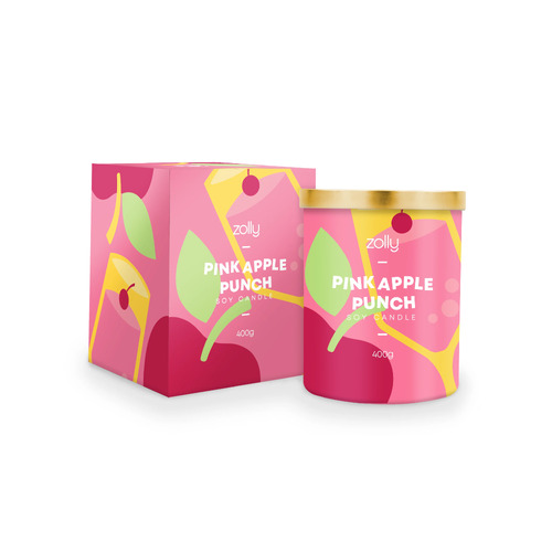 Royal Essence 400g Soy Candle - Pink Apple Punch