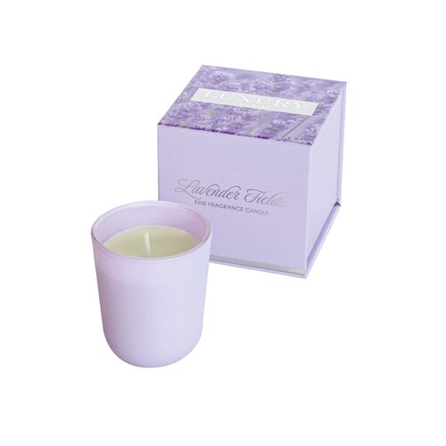 Luxury Aromatic Candle Hand Poured into Classic White Glass 55g - Lavender