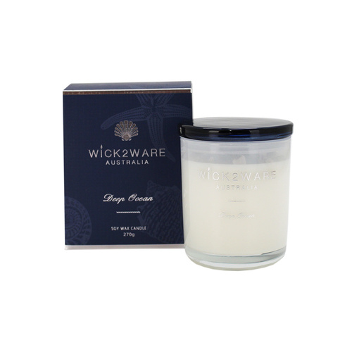 Wick2Ware Soy Candle Jar 270g - Deep Ocean