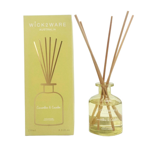 Wick2Ware Reed Fragrance Diffuser 230ml - Cucumber & Casaba