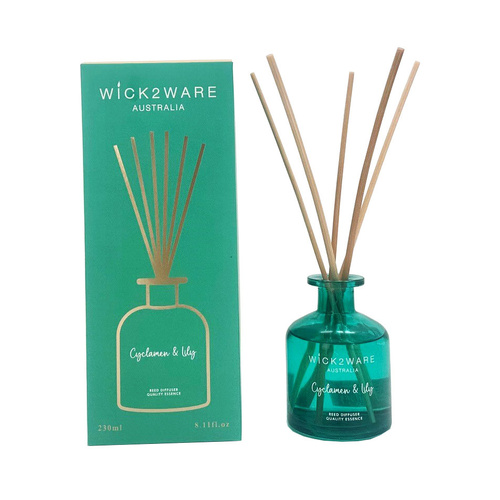 Wick2Ware Reed Fragrance Diffuser 230ml - Cyclamen & Lily