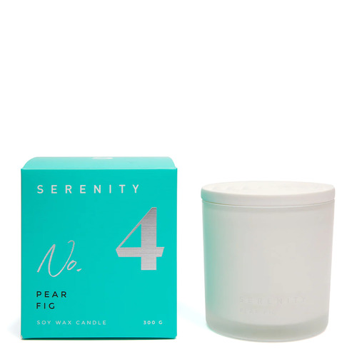 Serenity Soy Wax Candle 300g No.4 - Pear & Fig